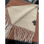 Loro Piana Men's / Women's Baby Cashmere Two-Tone Fringed Scarf in light brown and beige