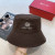 Loro Piana Men's / Women's Bucket Hat with Microfibre Storm System in dark brown