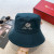 Loro Piana Men's / Women's Bucket Hat with Microfibre Storm System in dark green