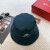 Loro Piana Men's / Women's Bucket Hat with Microfibre Storm System in dark green
