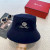 Loro Piana Men's / Women's Bucket Hat with Microfibre Storm System in navy blue