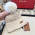 Loro Piana Men's / Women's Cable Knit Cashmere Beanie with Pom-Pom in beige