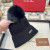 Loro Piana Men's / Women's Cable Knit Cashmere Beanie with Pom-Pom in black