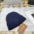 Loro Piana Men's / Women's Ribbed Knit Beanie in navy blue