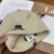 Loro Piana Men's / Women's Ribbed Knit Beanie with black Featuring Logo Detail in beige