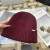 Loro Piana Men's / Women's Ribbed Cashmere Beanie in burgundy