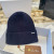 Loro Piana Men's / Women's Ribbed Cashmere Beanie in navy blue