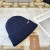 Loro Piana Men's / Women's Ribbed Cashmere Beanie in navy blue