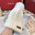 Loro Piana Women's Cashmere Beanie with Pom-Pom in white