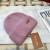 Loro Piana Women's Cashmere Beanie with Storm System in orchid pink