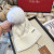 Loro Piana Women's Cashmere Chunky Cable Knit Beanie with Pom-Pom in White