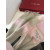 Loro Piana Women's Checked Fringed Cashmere Scarf in pink and beige