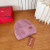 Loro Piana Women's Fine Rib Knit Blend Beanie with Logo Tag in rose pink