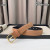 Loro Piana Alsavel Belt Split Calf Suede Leather Strap 30mm with Gold Buckle in Camel