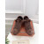 Loro Piana Women's Fleece-l/ed Suede Sneakers / Brown