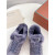 Loro Piana Women's Fleece-l/ed Suede Sneakers / Purple