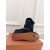 Loro Piana Women's Fleece-l/ed Suede Sneakers / Black