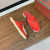 Loro Piana Women's Babouche Charms Walk Moccas/ Flat Shoes / Watermelon Red