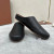 Loro Piana Women's Cowhide Sandals / Black With Air Holes