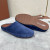 Loro Piana Women's Suede Sandals / Navy Blue