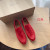 Loro Piana Men/Women's Summer Walk Moccas/ Flat Shoes / Red
