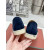 Loro Piana Women's Summer Charms Walk Moccas/ Flat Shoes / Dark Blue