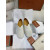 Loro Piana Women's Floaty Flat Shoes / Creamy White
