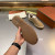 Loro Piana Men's Tennis Walk Suede Sneakers / Khaki/White Shoeslace