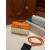 Loro Piana Women's Extra Small Rattan Pocket Bag / Malt/Bright Orange