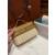 Loro Piana Women's Extra Small Rattan Pocket Bag / Malt/Olive Green